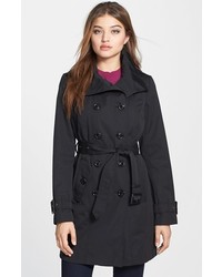 London Fog Double Breasted Trench Coat With Detachable Liner