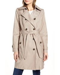 London Fog Double Breasted Trench Raincoat