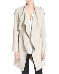 French Connection Drape Front Trench Coat