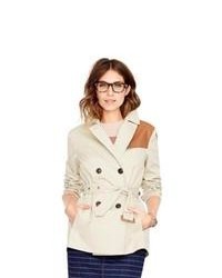 Fossil Catherine Trench Coat With Leather