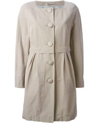 Herno Buttoned Collarless Coat