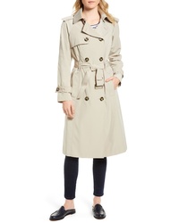 London Fog Long Double Breasted Trench Coat