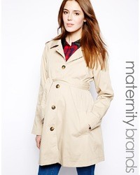 Mama.licious Mamalicious Single Breasted Belted Trenchcoat
