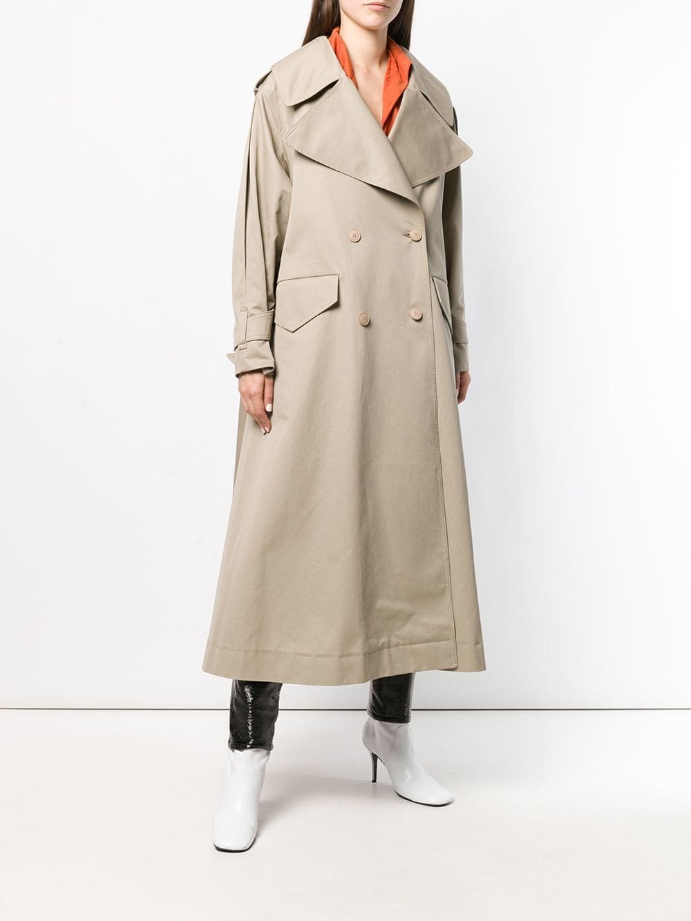 Alberta Ferretti Oversized Trench Coat, $923 | farfetch.com | Lookastic.com