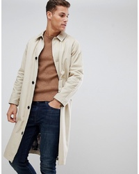 ASOS DESIGN Oversized Trench Coat With In Stone