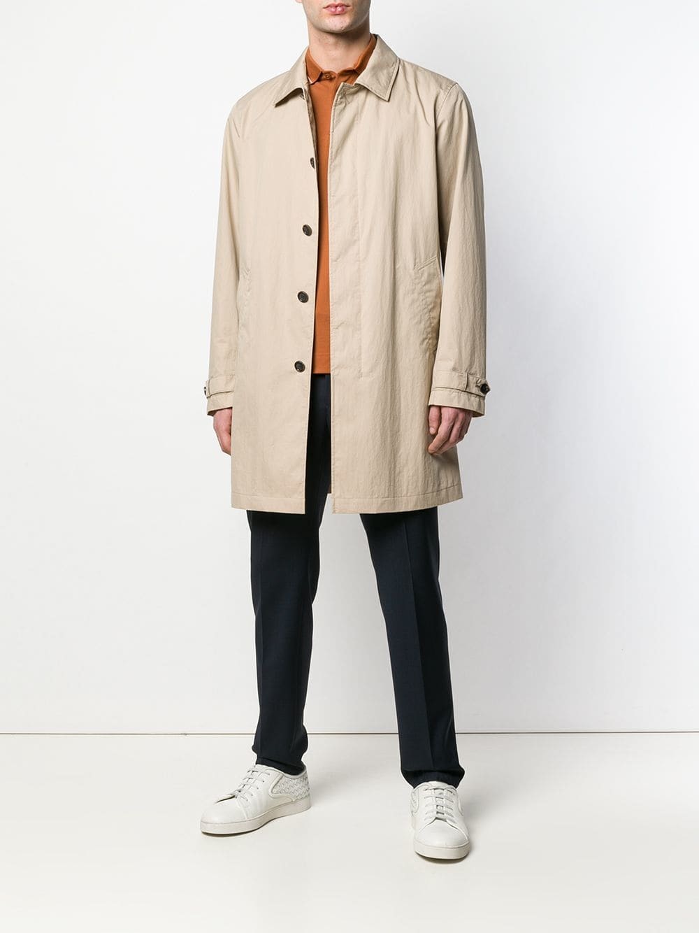 Z Zegna Plain Trench Coat, $517 | farfetch.com | Lookastic