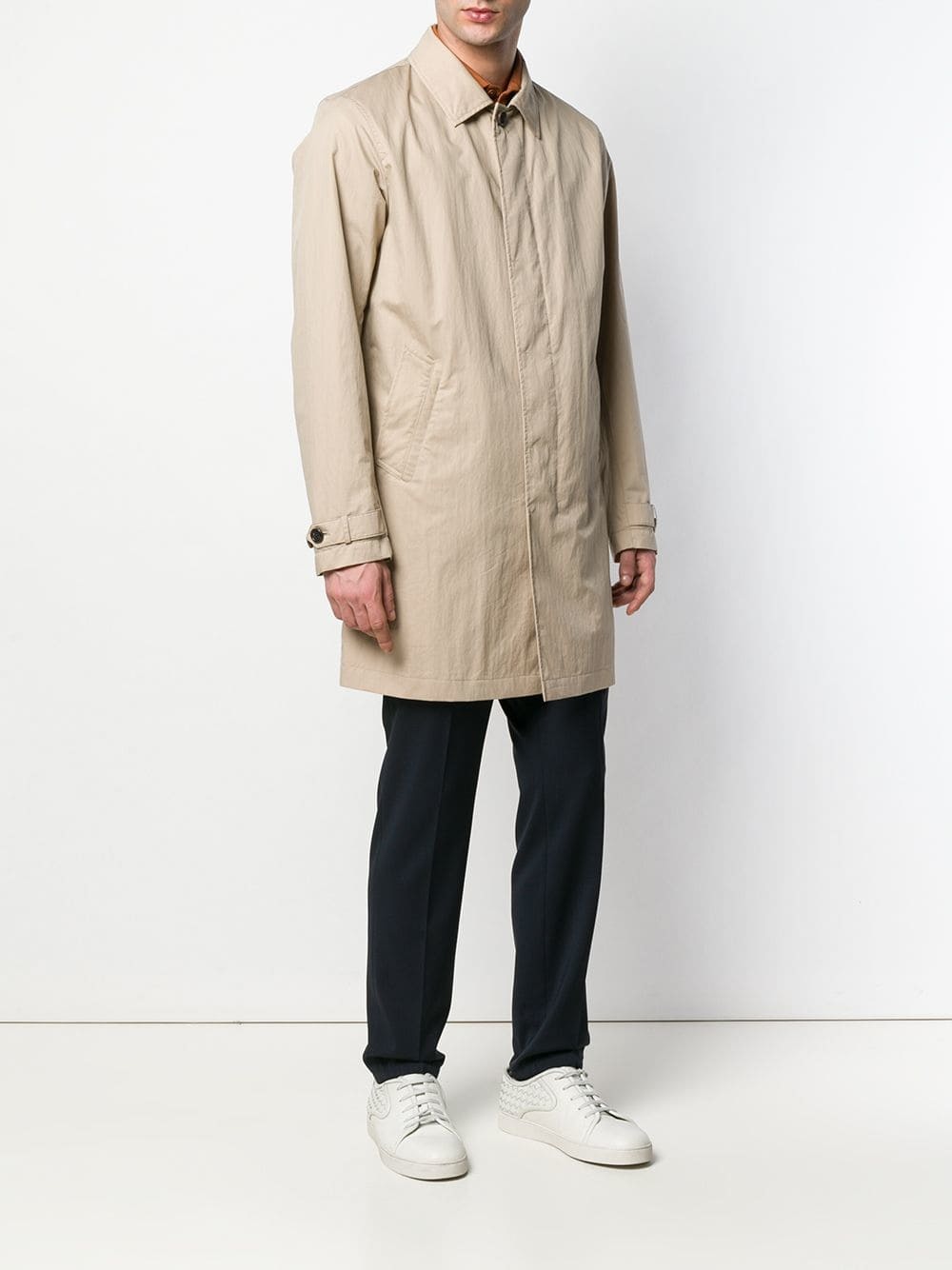 Z Zegna Plain Trench Coat, $517 | farfetch.com | Lookastic