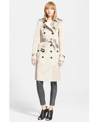 Burberry Prorsum Belted Sateen Trench Coat