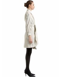 Balenciaga Pulled Feminine Canvas Trench Coat