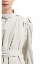 Balenciaga Pulled Feminine Canvas Trench Coat
