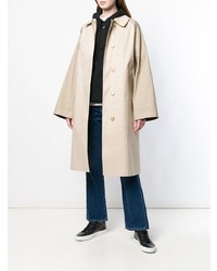 MACKINTOSH Putty Fawn Bonded Cotton Oversized Trench Coat Lr 092cb