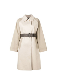 MACKINTOSH Putty Fawn Bonded Cotton Oversized Trench Coat Lr 092cb