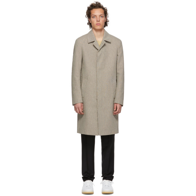 Harmony Tan And Beige Maximus Trench Coat, $226 | SSENSE | Lookastic.com