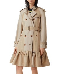 Burberry Tulip Double Breasted Trench Coat