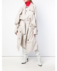Y/Project Y Project Draped Front Oversized Trench Coat