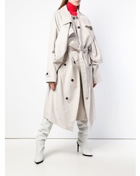 Y/Project Y Project Draped Front Oversized Trench Coat