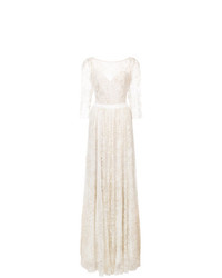 Marchesa Notte Glitter Tulle Gown