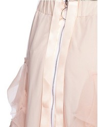 Nicopanda Ruffle Tulle Overlay Maxi Skirt