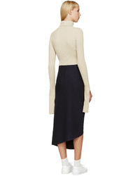 Jacquemus Beige Cropped Ribbed Turtleneck