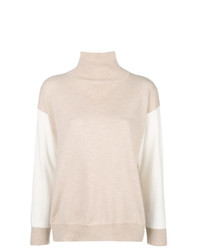 Agnona Cashmere Contrast Sleeve Sweater