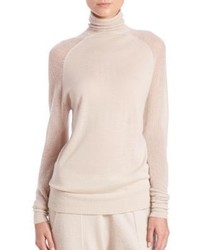 Donna Karan Cashmere Raglan Turtleneck Sweater