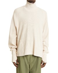 Nicholas Daley Cotton Waffle Roll Neck Top