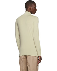 Acne Studios Green Polyester Long Sleeve T Shirt