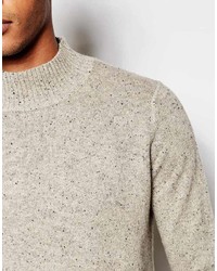 Selected Homme Turtleneck Sweater With Fleck