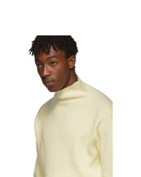 Barena Off White Cimador Mock Neck Sweater