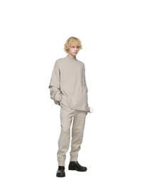 A-Cold-Wall* Taupe Oversized Double Long Sleeve T Shirt