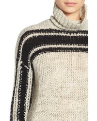 Pam & Gela Zip Back Turtleneck Sweater