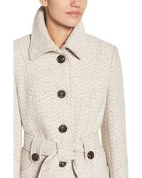 Gallery Belted Tweed Coat