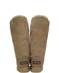 Mou Beige 40 Tall Boots