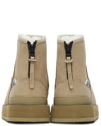 Suicoke Taupe Els Mwpab Ankle Boots
