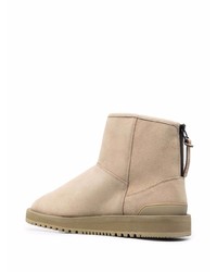 Suicoke Zip Fastening Shearling Lined Ankle Boots