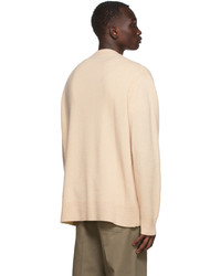 Acne Studios Beige Cashmere V Neck Sweater