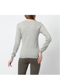 Uniqlo Cotton Cashmere V Neck Sweater