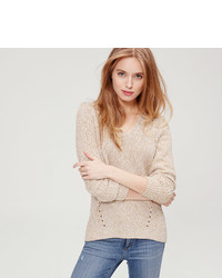 LOFT Pointelle Ribbed Sweater