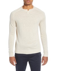 Good Man Brand Mvp Slim Fit Notch Neck Wool Sweater In Oatmeal At Nordstrom
