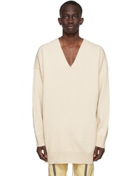 Rick Owens Off White Tommy V Sweater