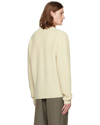 Lemaire Off White V Neck Sweater