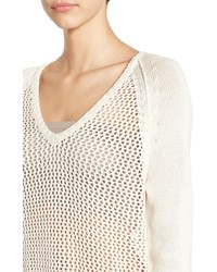 Roxy Open Knit Cotton Pullover
