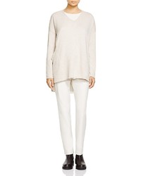 Eileen Fisher Organic Cotton V Neck Sweater
