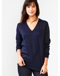 Gap Shimmer V Neck Sweater
