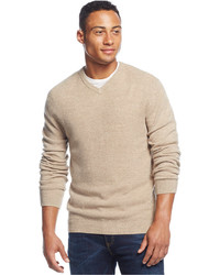Weatherproof Vintage Textured V Neck Sweater