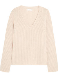 Helmut Lang Wool And Cashmere Blend Sweater Beige