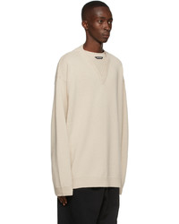Balenciaga Wool Flatground V Neck Sweater