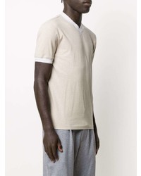 Brunello Cucinelli Short Sleeved V Neck T Shirt