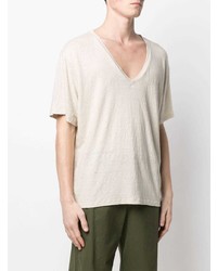 Isabel Marant V Neck Linen T Shirt