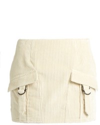 Anthony Vaccarello Ribbed Velvet Mini Skirt